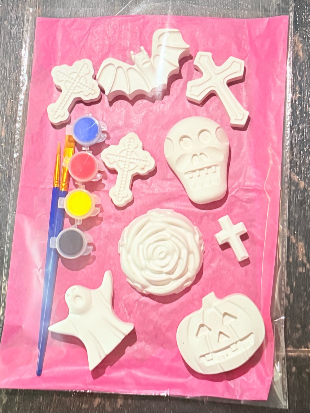 Paint-Your-Own Halloween Party Plaster Kit - White